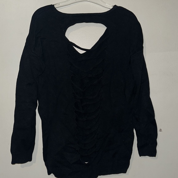 Express Ripped Back Sweater - Picture 2 of 3